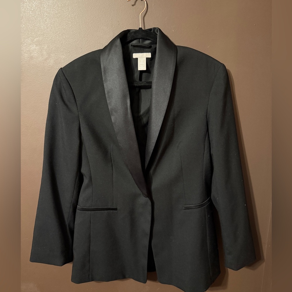 H&M Oversized Blazer with Satin collar